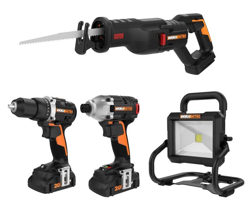 >New WORX NITRO 20-VOLT, four-piece combo kit brightens holiday spirits of DIY enthusiasts