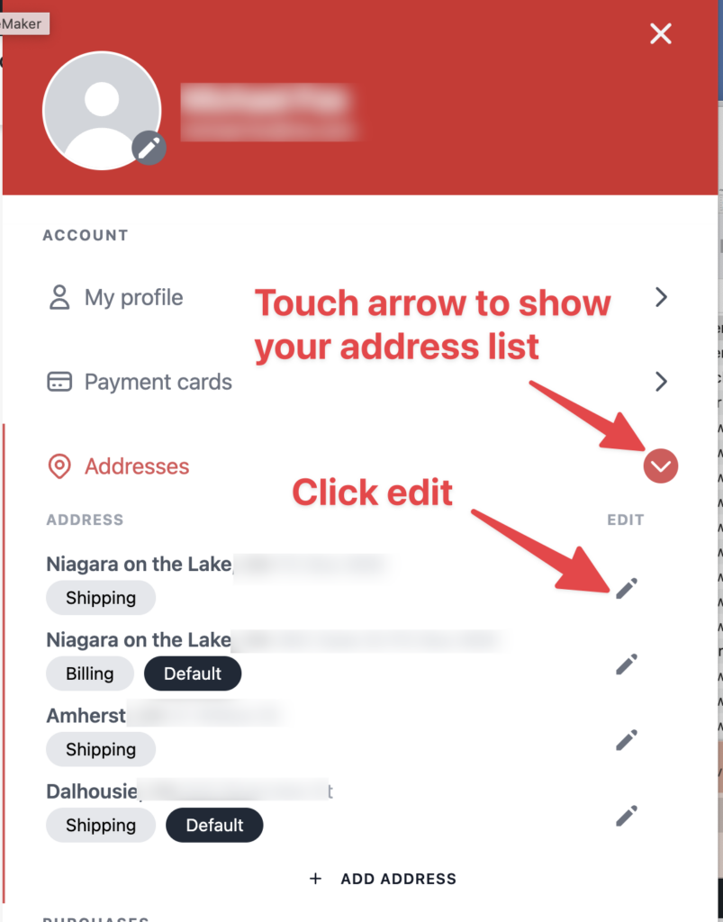 CWW member service address