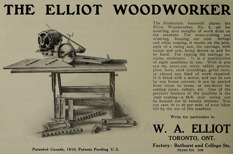 >1914 “woodworker” machine: A multi-talented monster
