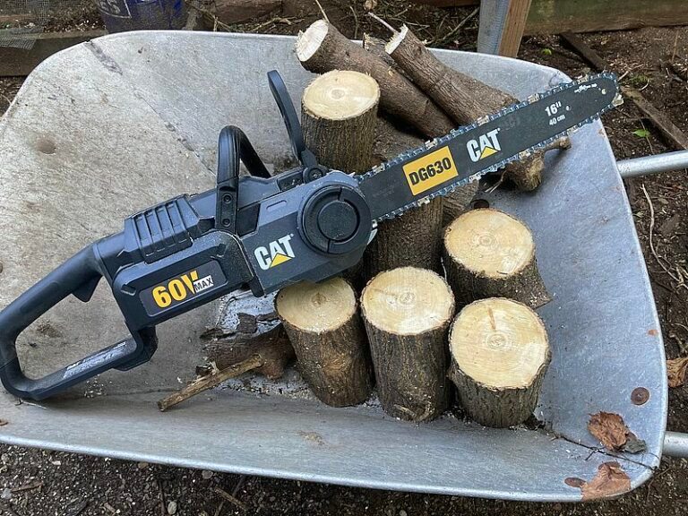 CAT 60V 16″ brushless cordless chainsaw 