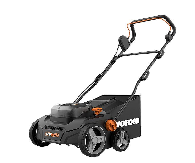 New WORX Nitro 40V 2 in 1 14 inch dethatcher Canadian Woodworking