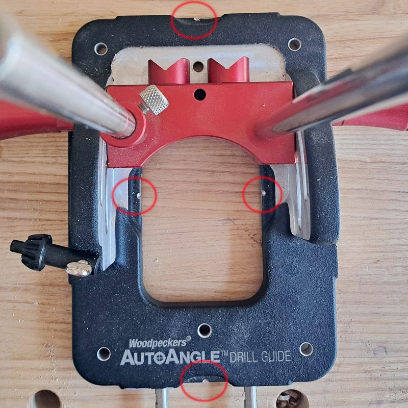 woodpecker auto angle drill guide