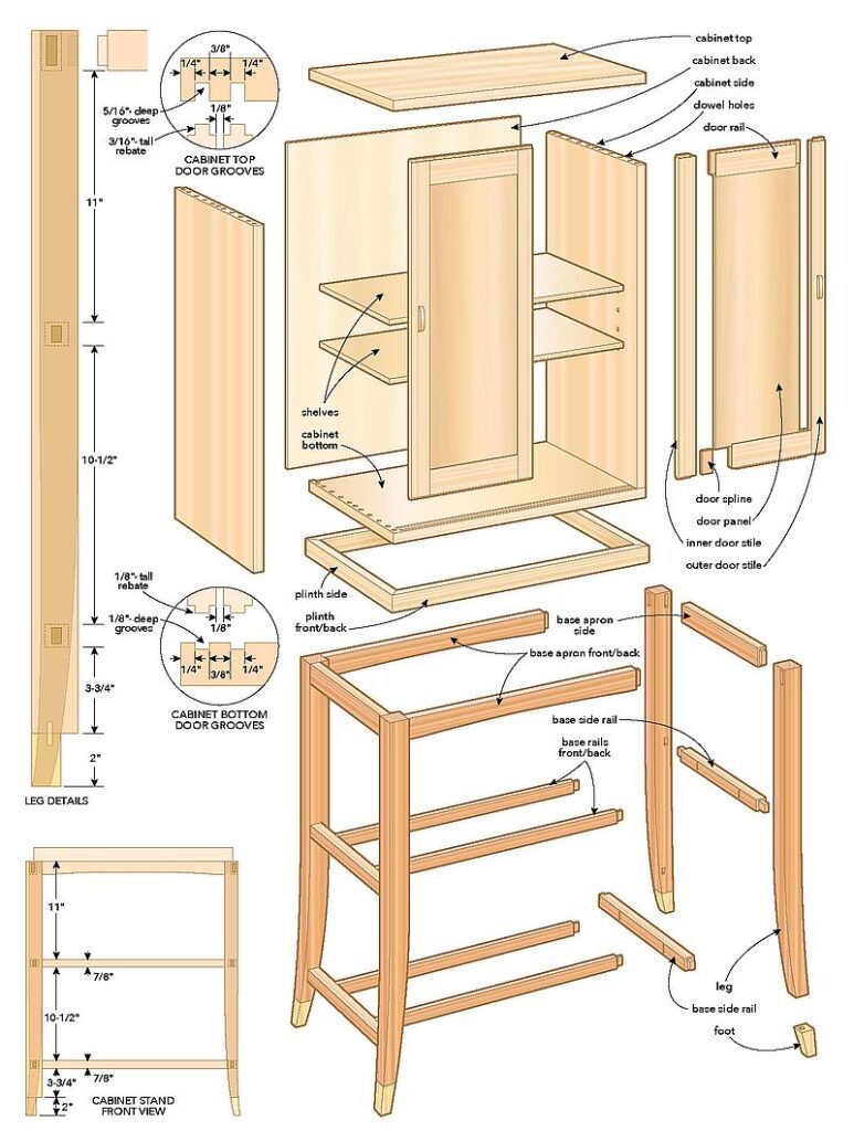 Make a cabinet on stand with sliding doors | Canadian Woodworking