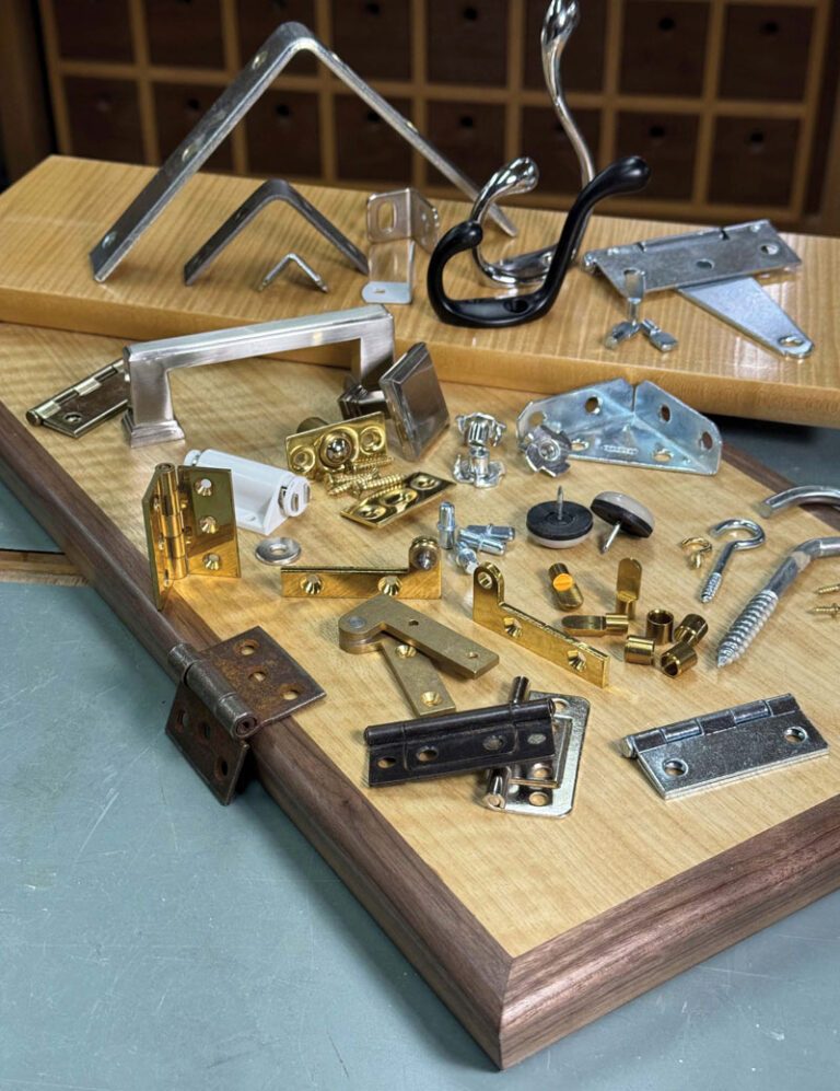 Furniture & cabinet hardware for home & shop storage