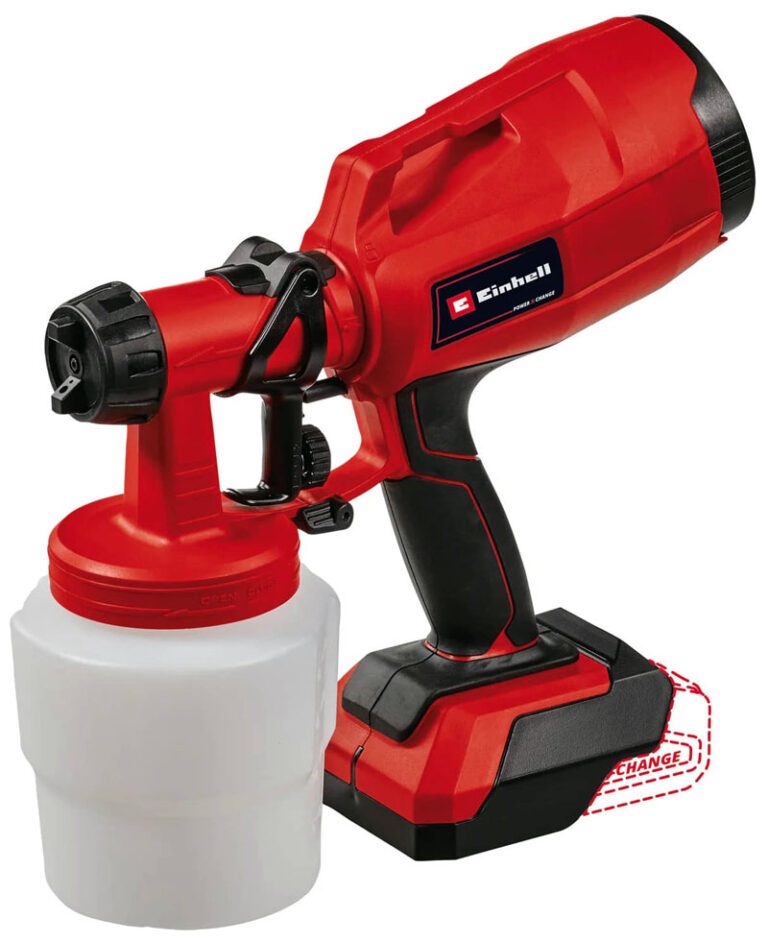 Einhell 18V cordless HVLP paint sprayer