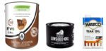 linseed, tung and teak oils