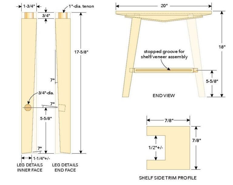 Stylish side table with secrets - Canadian Woodworking