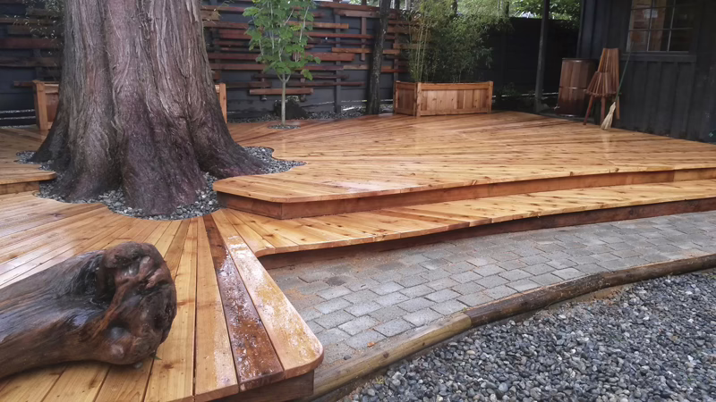 Cedar deck