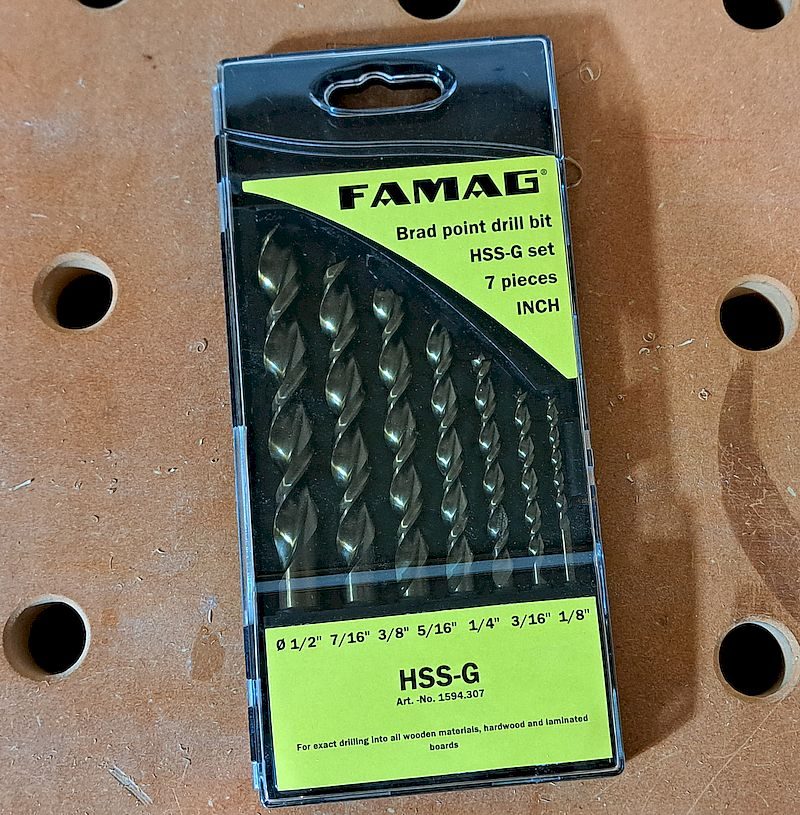 >FAMAG brad point drill bit set