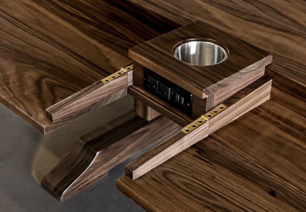 Flip-Out Game Table detail - Harley Griffin