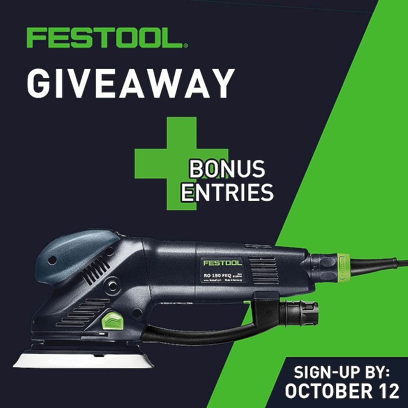 Festool ROTEX RO 150  giveaway