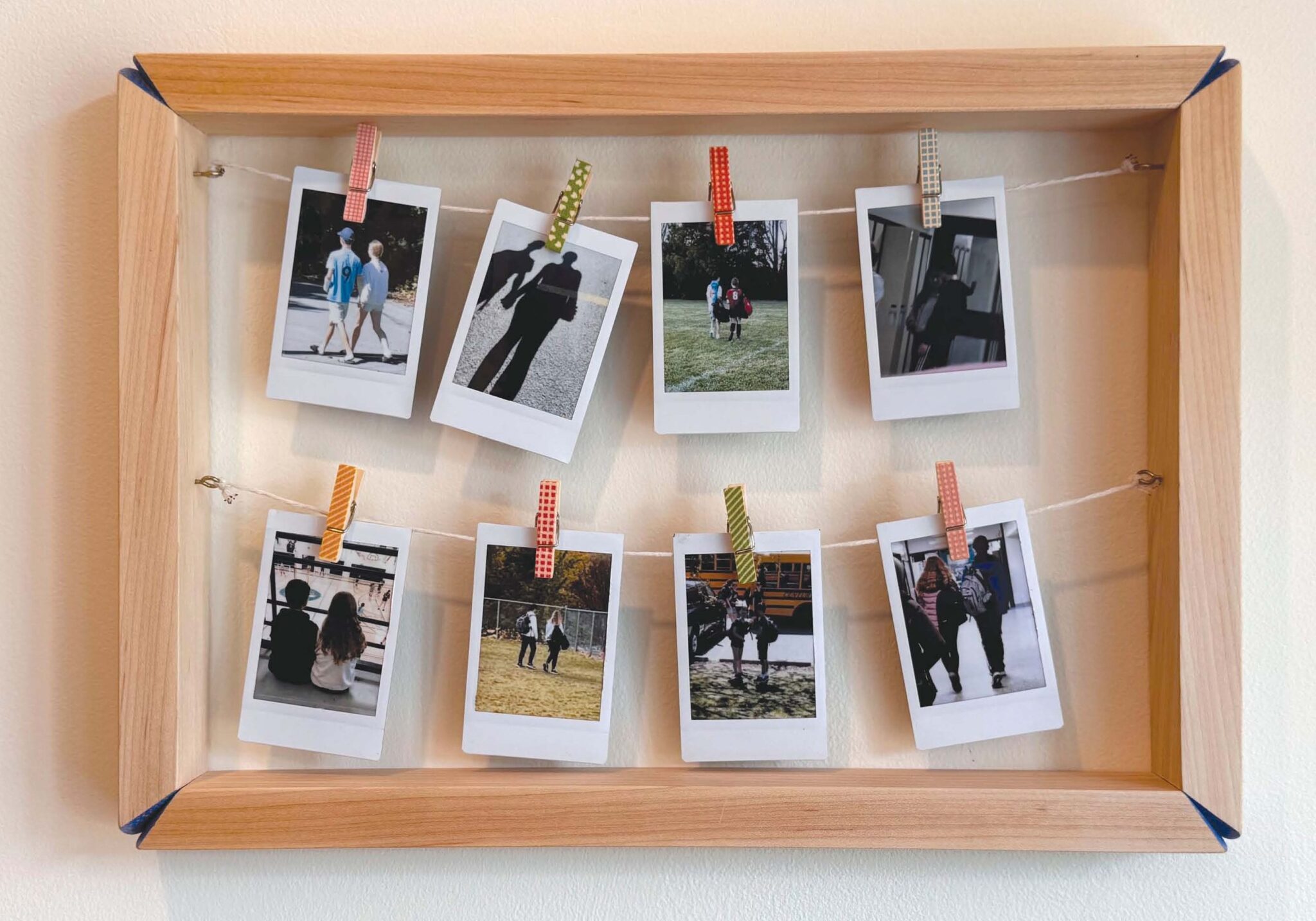 Make a photo string frame