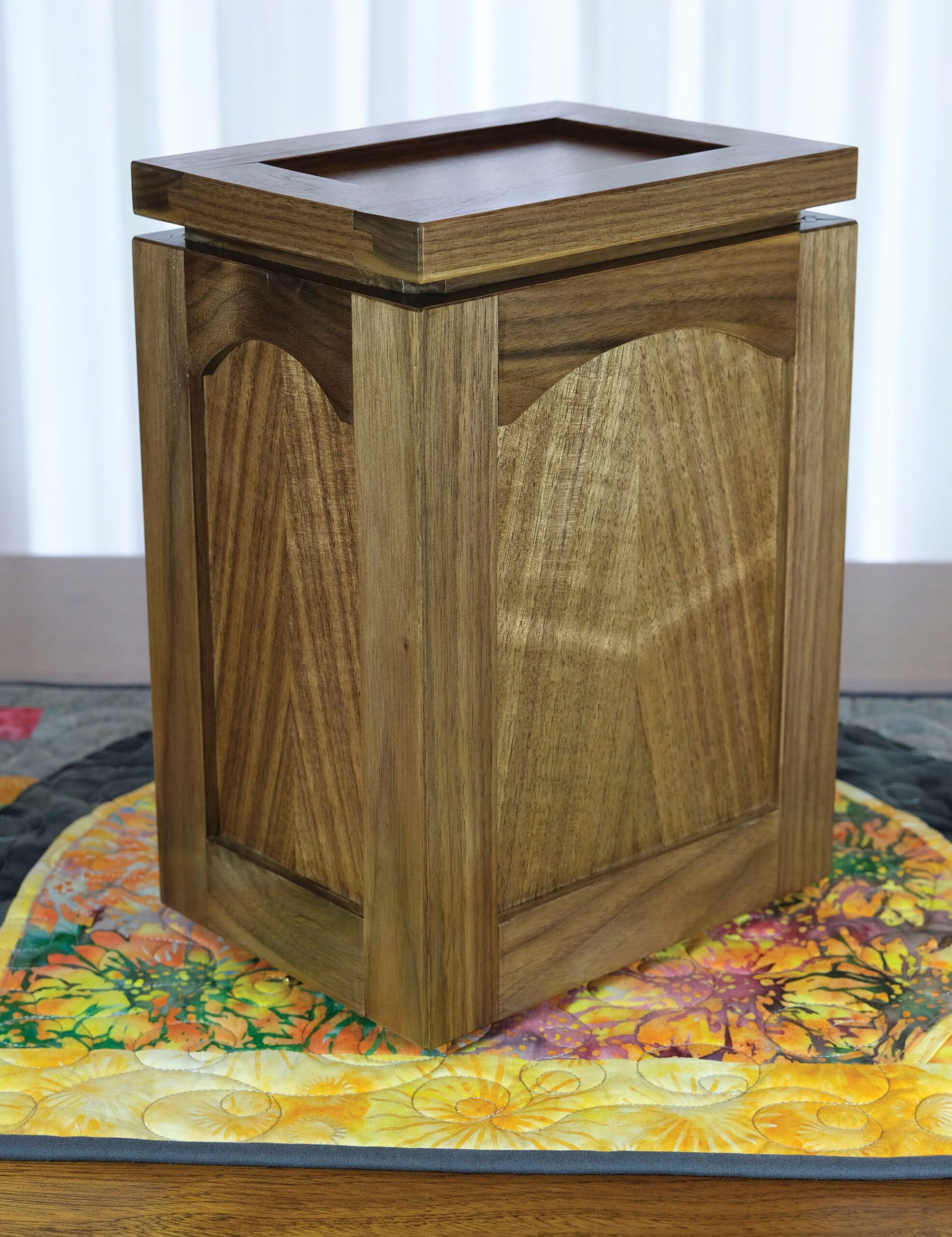 Craft a frame-and-panel urn