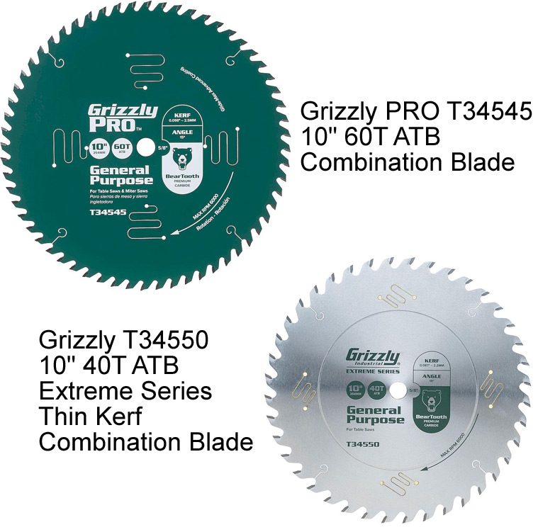 Grizzly circular saw blades