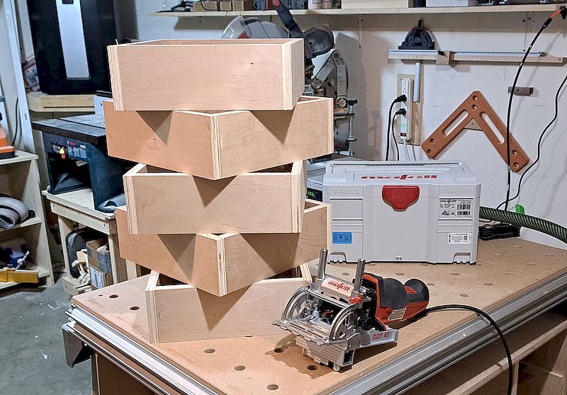 Drawers assembled using the DDF 40