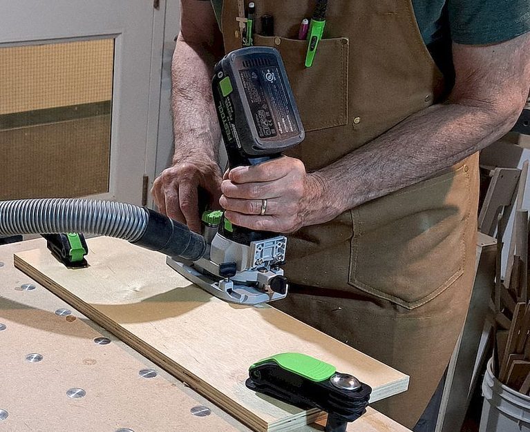 Routing Chisel Festool MFKC 700 cordless modular edge router - Canadian Woodworking